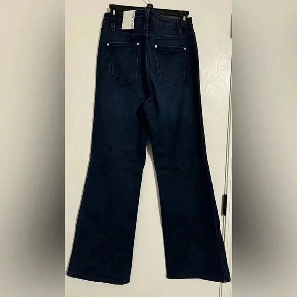 Nine West Flare Jeans Wide Leg | Dark Wash | Size 10 | New With Tags - Picture 10 of 10